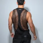 Camiseta tirante ancho negro