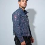 Blue sequin jacket