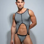 Grey Bodysuit Jockstrap