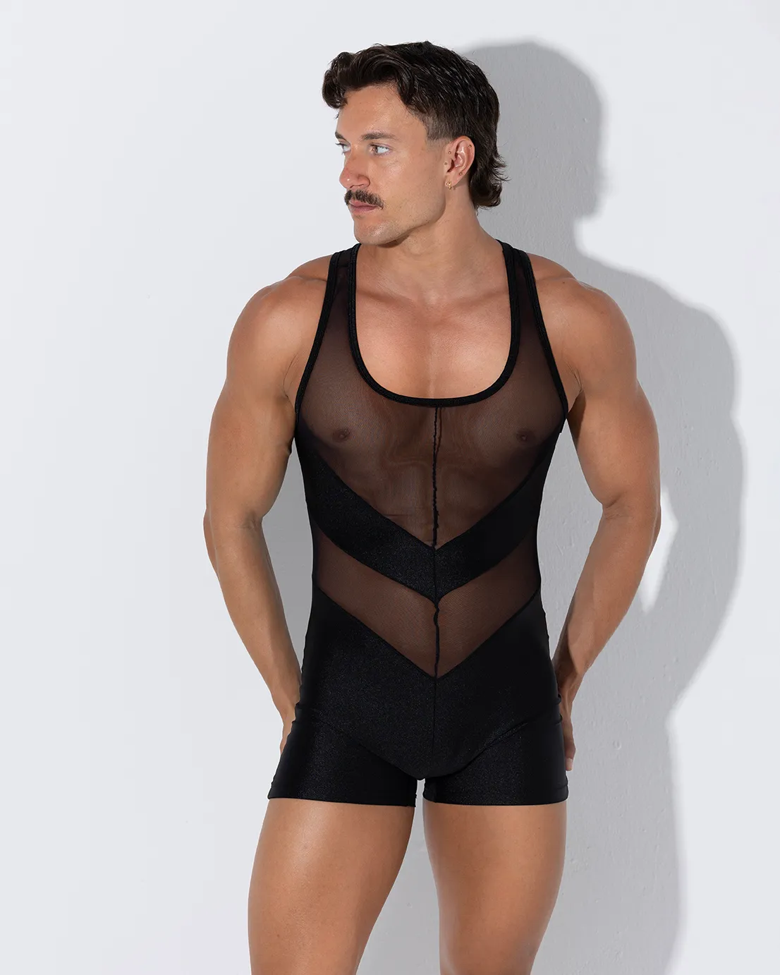 Singlet MESH negro