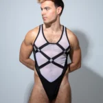 Bodysuit Bondage Blanco