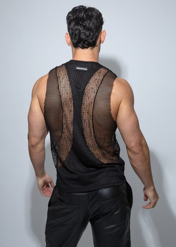 Camiseta tirante ancho negro