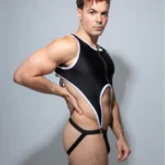 Black Bodysuit Jockstrap