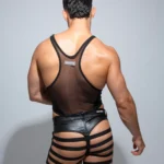 Pantalón Bondage Leather Negro