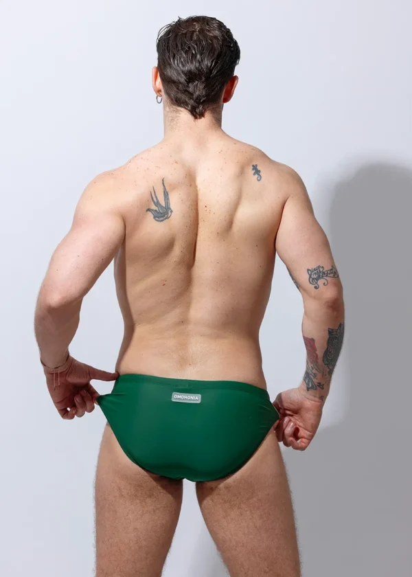 Bañador bicolor Verde Rayas