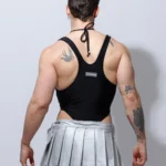 Falda cinturón Blanco plata.