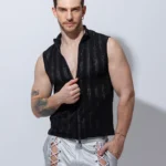 Camiseta Ziper mesh
