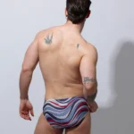 Bañador briefs print agua azul