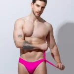 Bañador briefs Pink con nudo