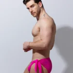 Bañador briefs Pink con nudo