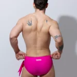 Bañador briefs Pink con nudo