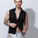 Camiseta Ziper mesh