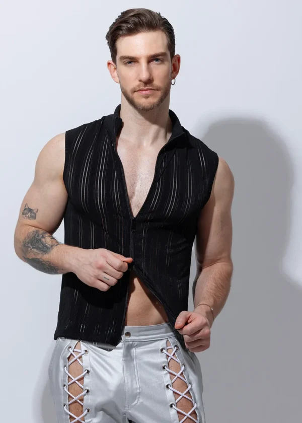 Camiseta Ziper mesh
