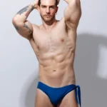 Bañador briefs Azul con nudo