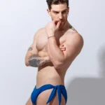 Bañador briefs Azul con nudo