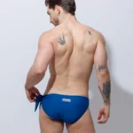 Bañador briefs Azul con nudo