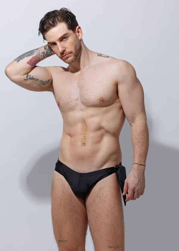 Bañador briefs Negro con nudo