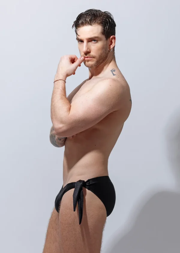 Bañador briefs Negro con nudo