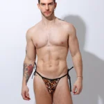 Tanga bikini lazo leopardo