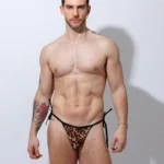 Tanga bikini lazo leopardo