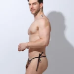 Tanga bikini lazo leopardo