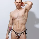 Bañador lazo leopardo