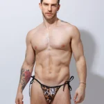 Bañador lazo leopardo