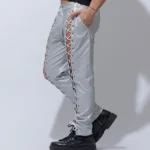 Pantalón cuerda Blanco plata.