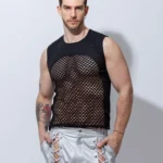 Camiseta mesh tirante ancho