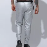 Pantalón cuerda Blanco plata.