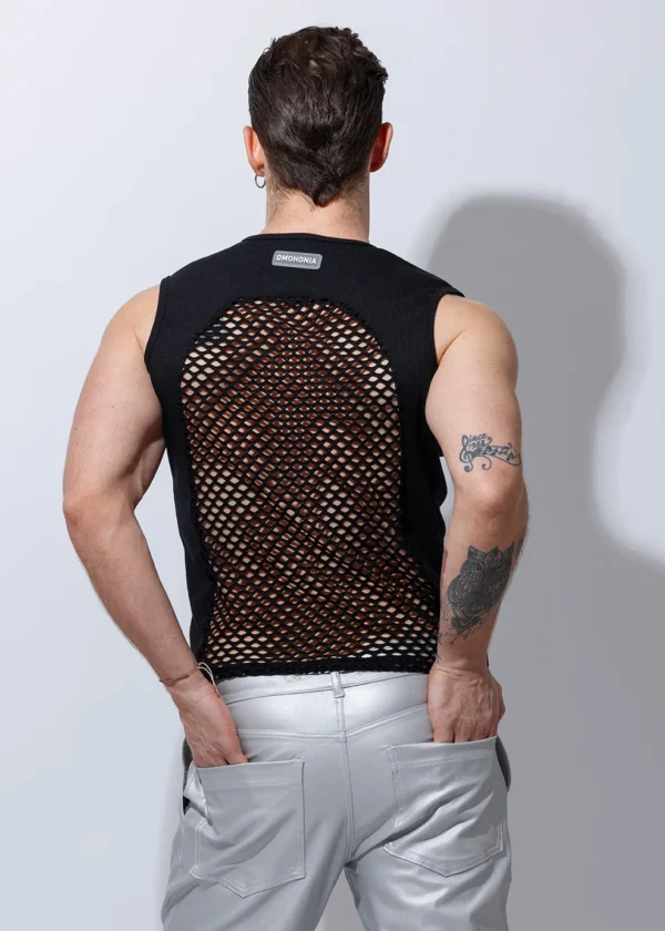 Camiseta mesh tirante ancho