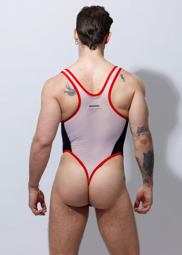 Bodysuit Tifón negro blanco