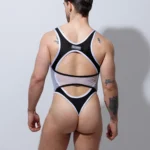 Trikini Bodysuit negro blanco.