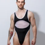 Bodysuit Mercurio negro blanco.