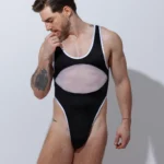 Bodysuit Mercurio negro blanco.