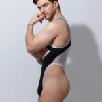 Bodysuit Mercurio negro blanco.