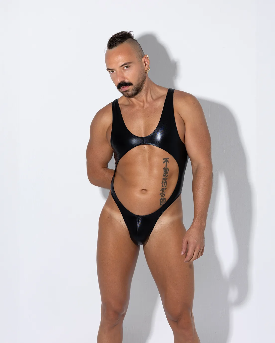 Bodysuit Trikini Negro metálico