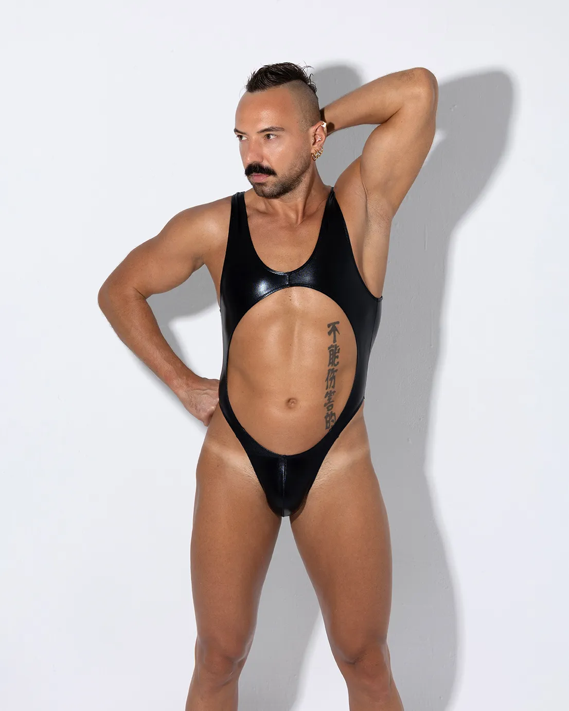 Bodysuit Trikini Negro metálico