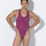 Bodysuit leopardo morado.