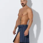 Falda larga azul vaquero
