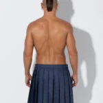 Falda larga azul vaquero