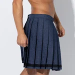 Falda larga azul vaquero
