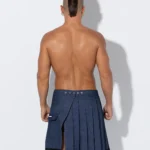 Falda larga azul vaquero