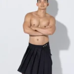 Falda larga negra