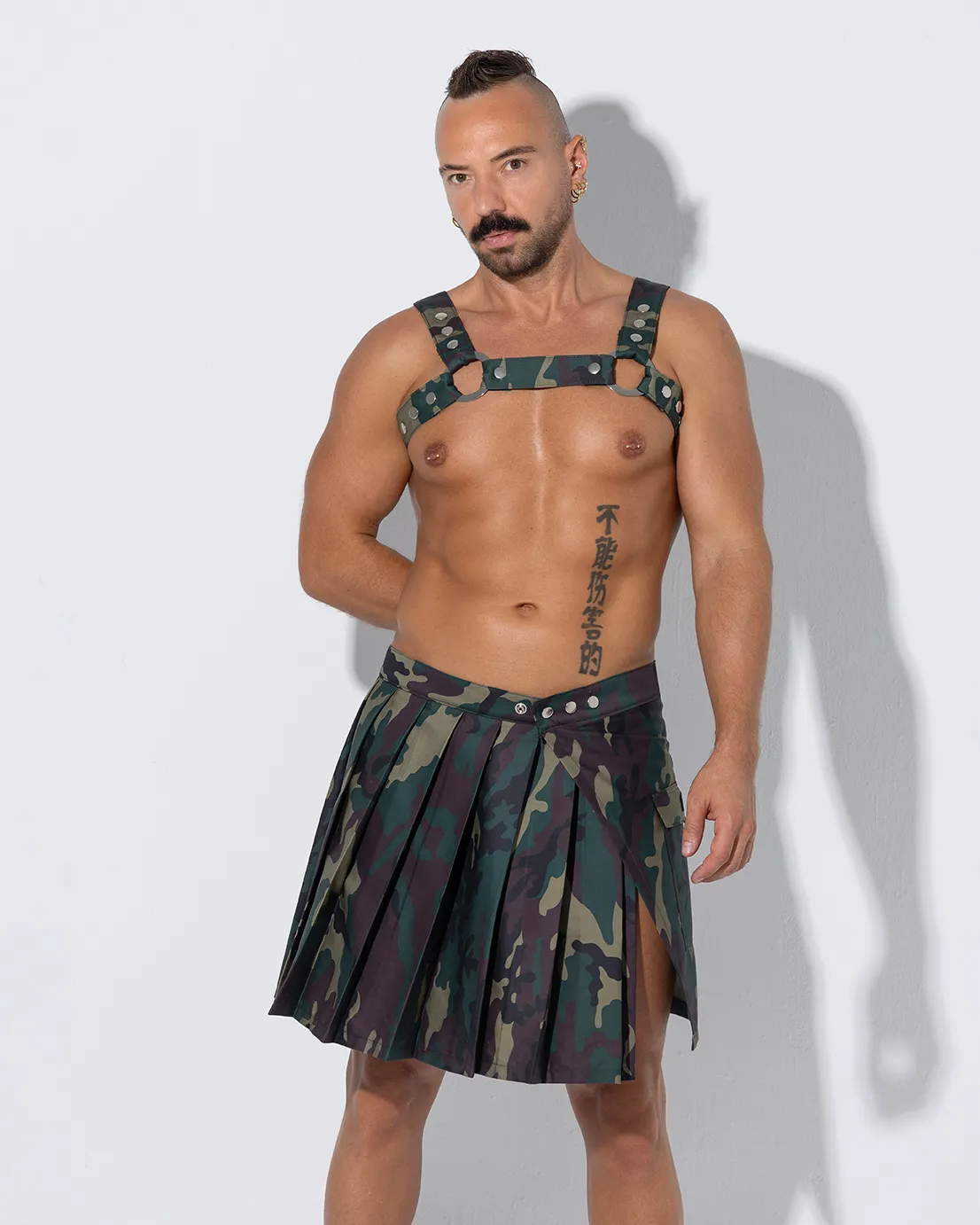 Falda larga camuflaje