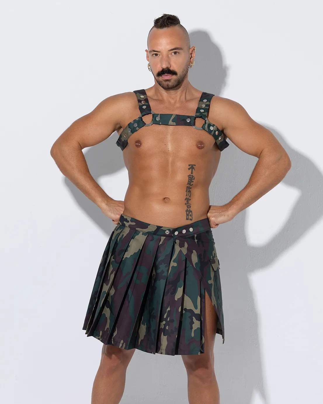 Falda larga camuflaje