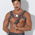 Harness denim gris