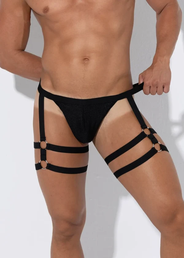 TANGA doble strap Negro