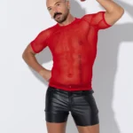Red tulle T-shirt
