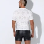 White mesh T-shirt